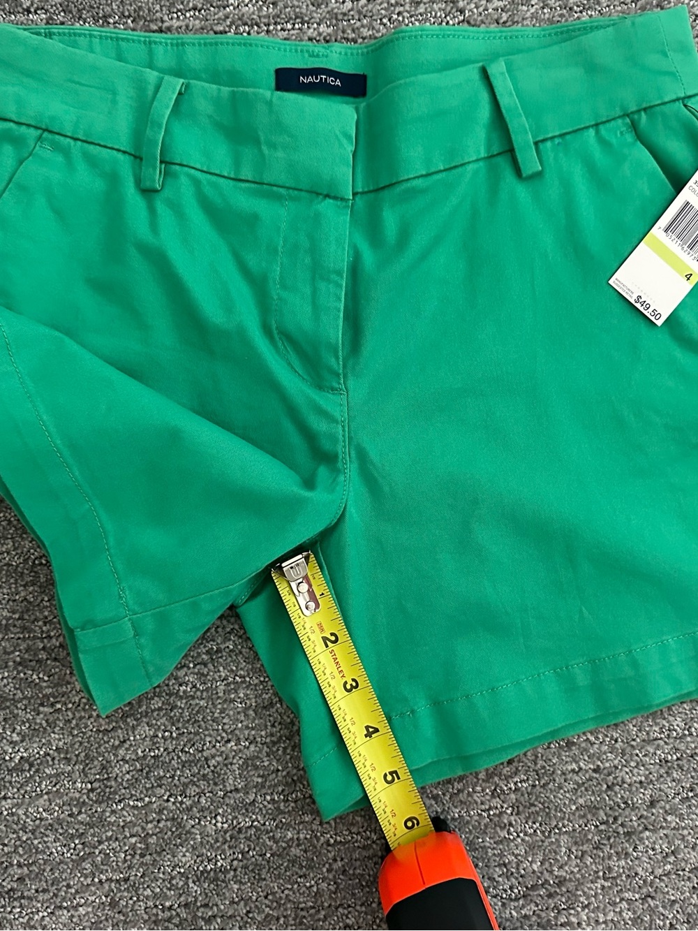 NWT Nautica Women's Green Chino Shorts Size 4 - Picture 6 of 7